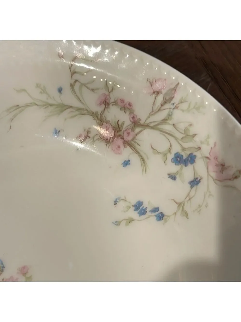 Set of 4 Haviland & Co. Limoges 7 3/8” shallow bowls